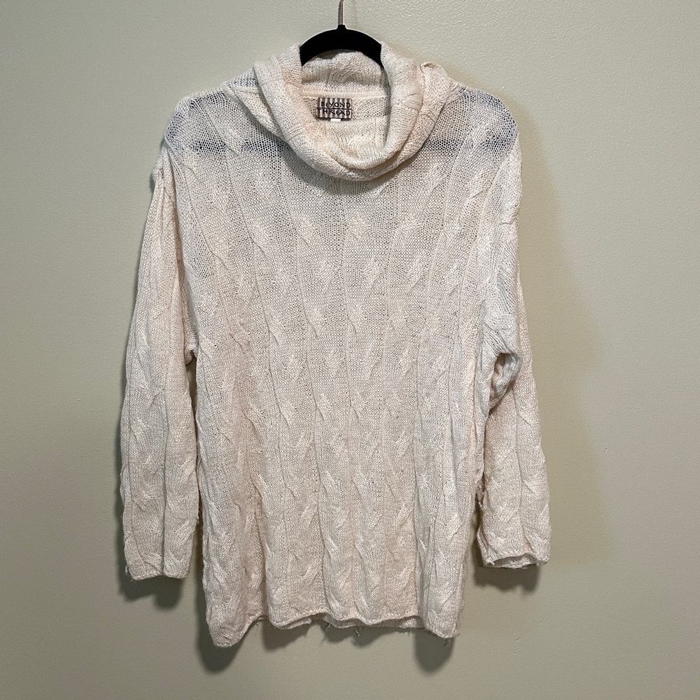 Beyond Thread Cowl Neck Sweater Size Medium